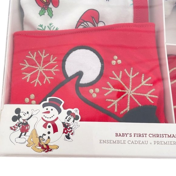 Disney Store Mickey Mouse and Friends My First Christmas Baby Gift Set 0-3M - Picture 9 of 11